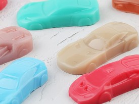 Molde silicona 10 autitos